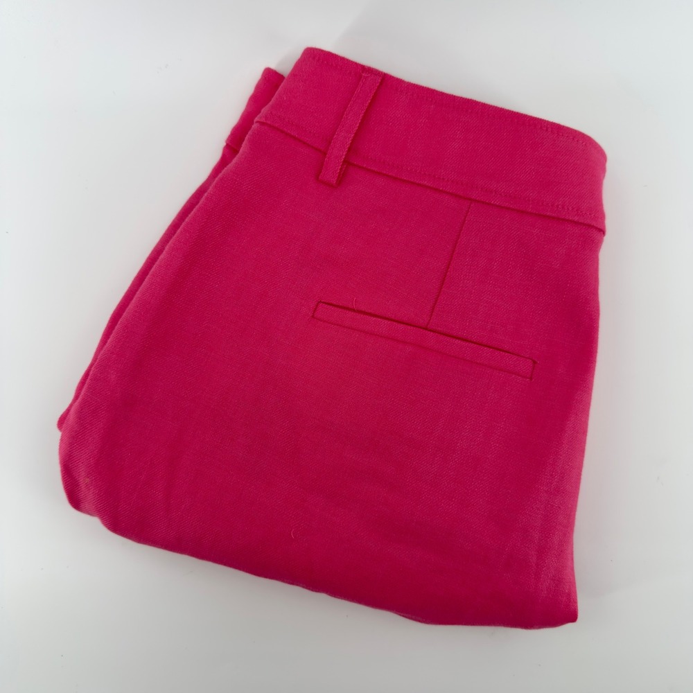 J. Crew Linen Blend Pink Shorts‎ Women's Size 6 Cuffed Pleated Front